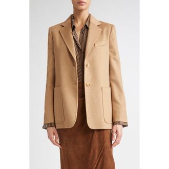 Max Mara Belluno Camel Hair Blazer at Nordstrom, Size 14
