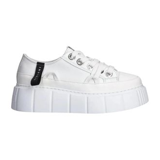 INUIKII Matilda Lage Sneaker - Dames - Sneakers - Wit - 39 EU - Leer - Schoenen