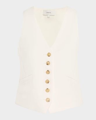 Vince Sculptural Fitted Vest