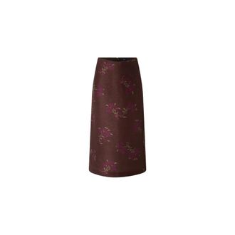 SOEUR Midi Skirts, female, Purple, Size: 2XS Helia Printed Skirt