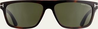 Tom Ford Mens Thick Square Acetate Sunglasses