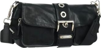 Prada Pre-owned Cross Body Bags, female, Black, Size: ONE SIZE Pre-owned Vintage Nylon Crossbody Bag