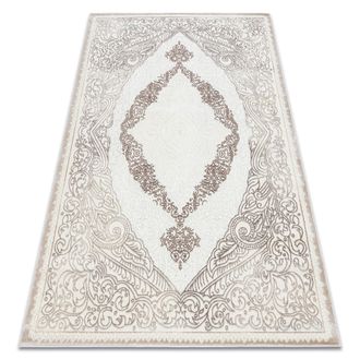 RugsX Rugsx - Alfombra Core 8111 Ornamento Vintage - Estructural, Dos Niveles De Vell&oacute;n, Beige Beige 160x220 Cm
