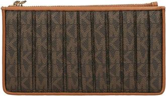 Michael Kors Portemonnee/kaarthouder - Dames - Portefeuilles - Bruin - ONE Size - Accessoires