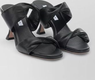 Aquazzura twist 75mm leather sandals open toe