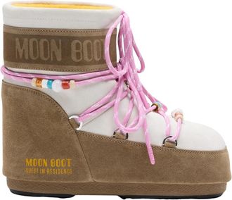 Moon Boot Icon Low - Dames - Winterlaarzen - Veelkleurig - 39 EU - Leer - Schoenen