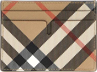 Burberry Burberry Check Card Case - Beige