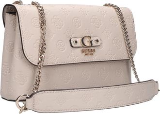 Guess Dita Dome Satchel - Dames - Schoudertassen - Beige - ONE Size - Tassen
