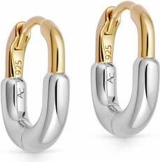 Astley Clarke Gold & Silver Aurora U-Hoop Huggie at Nordstrom