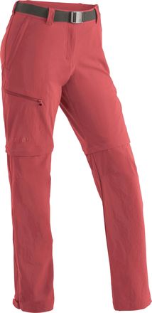 Maier Sports Funktionshose MAIER SPORTS Nata, Damen, Gr. 42, Normalgr&ouml;ssen, rot (karminrot), 90% Polyamid, 10% Elasthan, Hosen Funktionshose, Damen Wanderhose, zip
