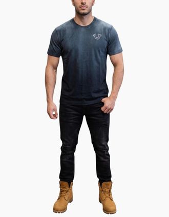 True Religion Mens True Religion 109300 Mens T Shirts - Black - Size: 38