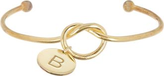 Meshmerise Love Knot Initial Bracelet in Yellow-B at Nordstrom Rack