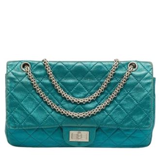 Chanel Pre-owned Leren Schoudertas - Dames - Pre-owned - Groen - Maat: ONE Size Leer