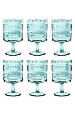 TarHong Set of 6 Stacking Goblets in Green at Nordstrom Rack