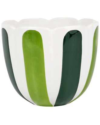 Vietri Viva By Vietri Viva Garden Green Tulip Large Cachepot With $8 Credit