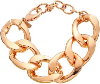 Kenneth Jay Lane Rose Gold Plated Link Bracelet