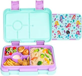 OEM Fiambrera Bento Para Adultos Con 5 Compartimentos Separados, A Prueba De Fugas Y Libre De Bpa, Ideal Para Almuerzos, Meriendas Y Viajes
