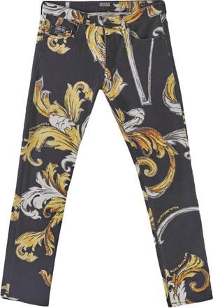 Versace Jeans Couture Barok Slim Fit Jeans Multicolor - Heren - Regular Fit Jeans - Veelkleurig - W30 - Katoen - Jeans