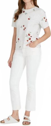 Free People Roxy Crop Boot Cut Jeans In White