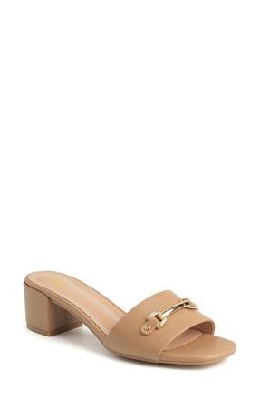 New York & Company Maxine Bit Slide Sandal in Beige at Nordstrom Rack, Size 7.5