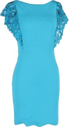 Emilio Pucci Emilio Pucci Pre-owned Womens Flutter Sleeve Dress in Turquoise - Size EU 36 (Womens)