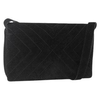 Ferragamo Borsa a spalla in pelle scamosciata Pre-owned - - Pre-owned - Donna - Nero - ONE SIZE
