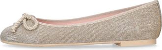 Pretty Ballerinas Round Toe Glittery Ballet Flat in Gold at Nordstrom, Size 37.5