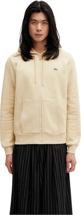 Lacoste Sudadera con cremallera de forro polar - Sweatshirts & Hoodies - Hombre - Beige - 2XL