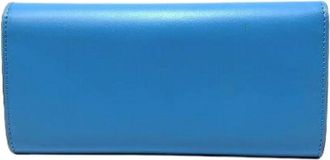 Fendi Pre-owned Wallets, female, Blue, Size: ONE SIZE Pre-owned Leather Wallet
