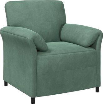 vidaXL Sof&aacute; De Una Plaza Verde Mar 88 X 83 X 95 Cm Terciopelo Vidaxl