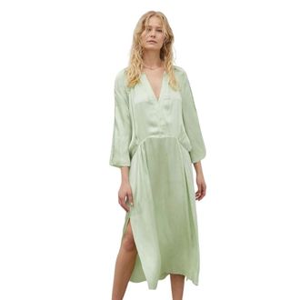 Day Birger Et Mikkelsen Maxi Jurk - Dames - Casual kleedjes - Groen - XS - Polyester - Kleedjes