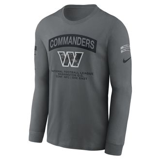 Nike Washington Commanders Salute to Service Nike Mens NFL Long-Sleeve T-Shirt in Grey | NKAC0AIA2Z-RFD