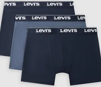Levi's Repeat Logo Boxer Brief 3 Pack - Hombre - 2XL - Blue / Navy Combo