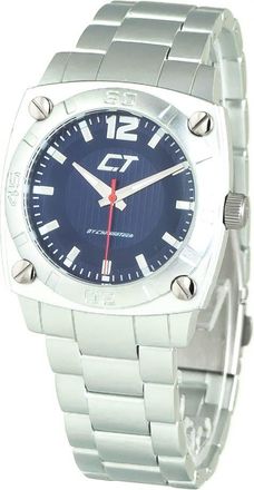 Chronotech Unisex Men Square Watch Chcc7079m03mac - Silver Silver Steel - One Size