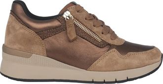 Gabor Beige Damessneaker - Zomercollectie - Dames - Sneakers - Beige - 40 1/2 EU - Leer - Schoenen