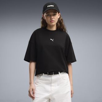Puma T-shirt oversize Essentials da donna, Abbigliamento, Nero, XL