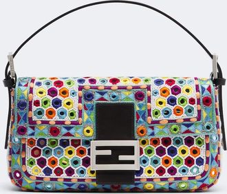 Fendi Bolso al hombro Baguette 26424 Small bordado