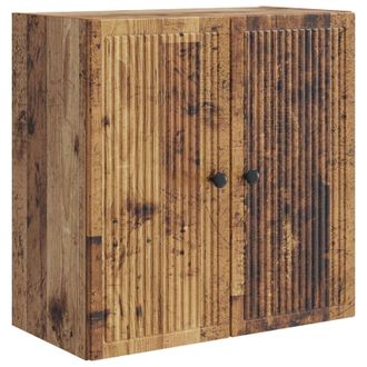 vidaXL Armario De Pared Madera Envejecida 59 X 31 X 60 Cm Vidaxl
