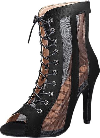 Generic Elegant Stiletto Heels Fashionable Open Toe Latin Dance Shoes Slender High Heel for Evening Party Wear Ladies Wide Fitting White Fit Sandals Women Gol