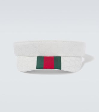 Gucci Web Stripe GG Canvas visor
