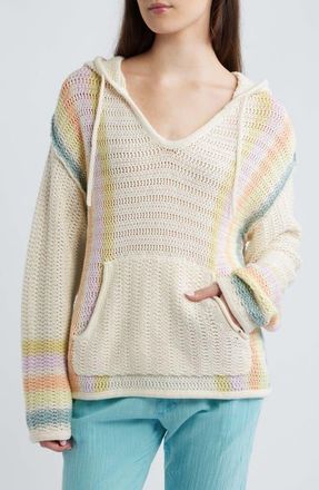 Rip Curl Revival Stripe Knit Hoodie in Multicolor at Nordstrom, Size Xx-Small