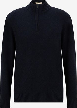 Maurizio Baldassari Pullover mit Stehkragen und Zip aus Kaschmir