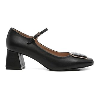 Sergio Moretti Sm6020 Klassieke Pomp - Dames - Schoenen - Zwart - Maat: 41 EU Leer