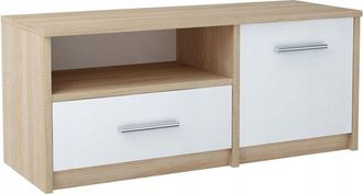OEM Mueble Tv Bodo 1d1s Blanco-estante Sonoma