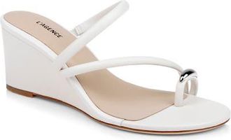 L'agence Maritza Wedge Slide Sandal in Ecru at Nordstrom, Size 9.5