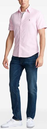 Polo Ralph Lauren Oxford overhemd met borduurwerk en knopen - Roze