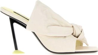 Givenchy White Square Toe Heels