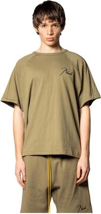 Rhude T-Shirts, male, Green, Size: S Classique Raglan Tee