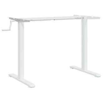 Berkfield Home Standing Desk Frame White (94-135)x60x(70-114) cm Steel