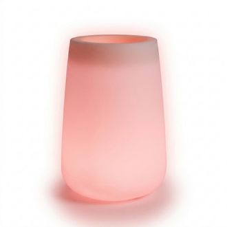 Monacis Jarr&oacute;n Alto, Moderno Y De Dise&ntilde;o, &Oslash;43 X H75 Cm, En Pol&iacute;mero Resistente Con Led Rojo, Para Interiores Y Exteriores - Hecho En Italia - Monacis